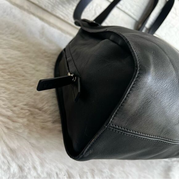 LOEWE Black Y2K Vintage Slouchy Tote Shoulder Bag Grunge - Picture 13 of 16